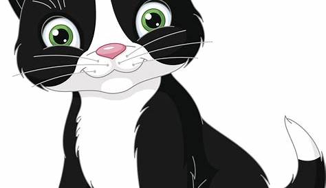 Gambar Kucing Comel Kartun Hitam Putih : Gambar Garis Hitam Dan Putih