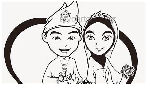 Pin by Ashik Saif on Islamic Couples,Hijabi & Niqab Cartoons | Siluet