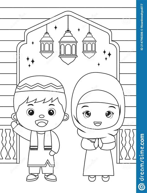 Poster Mewarna Ramadan 4 Gambar Menarik (PDF)