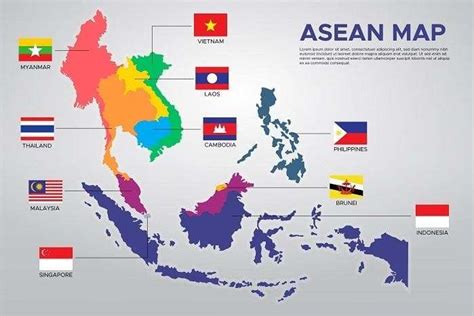 Gambar Peta ASEAN Terlengkap dan Penjelasannya Terbaru