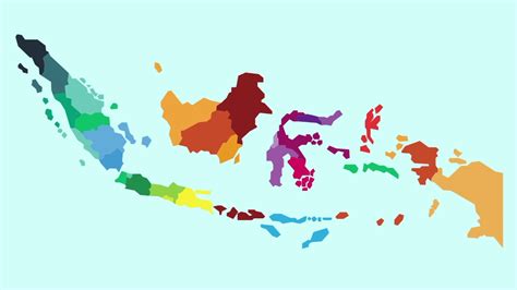 Gambar peta indonesia animasi