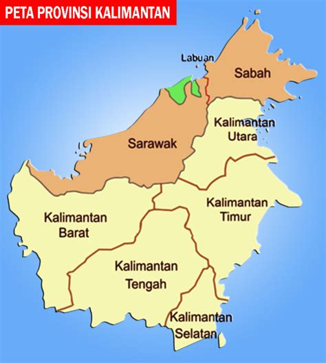 Peta Kalimantan Lengkap 5 Provinsi Sejarah Indonesia, Peta Dunia