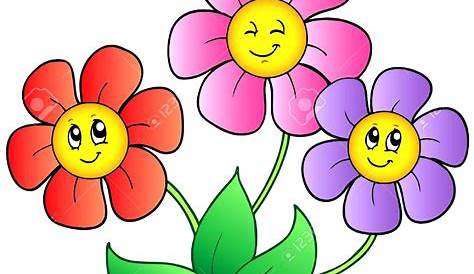 Gambar Tanaman Bunga Kartun, Tanaman, Bunga, Daun PNG Transparan
