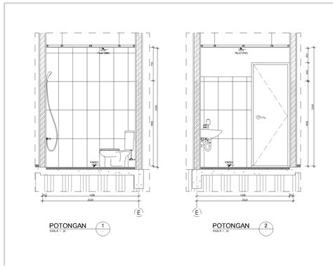 gambar detail pintu kamar mandi