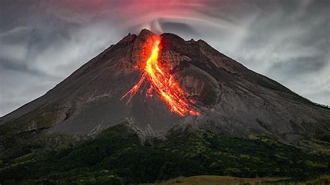 gambar erupsi gunung berapi