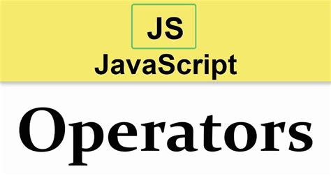 Operator JavaScript