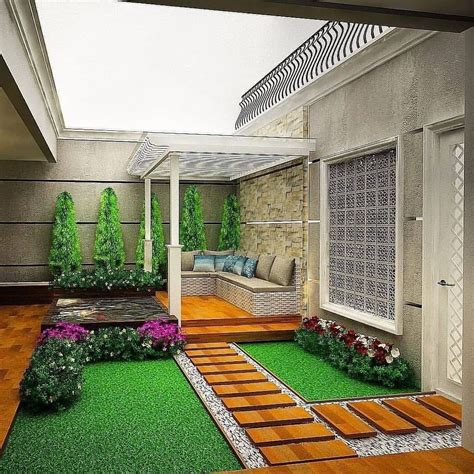 Gambar Rumah Minimalis dengan Desain Taman yang Asri