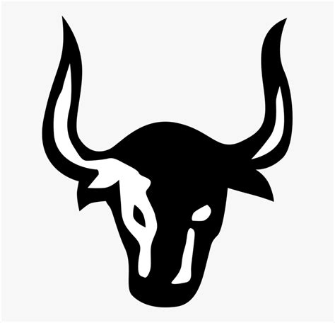 gambar simbol kepala banteng hitam putih
