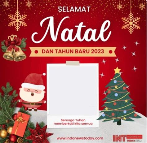 gambar ucapan natal 2023 dan tahun baru 2024