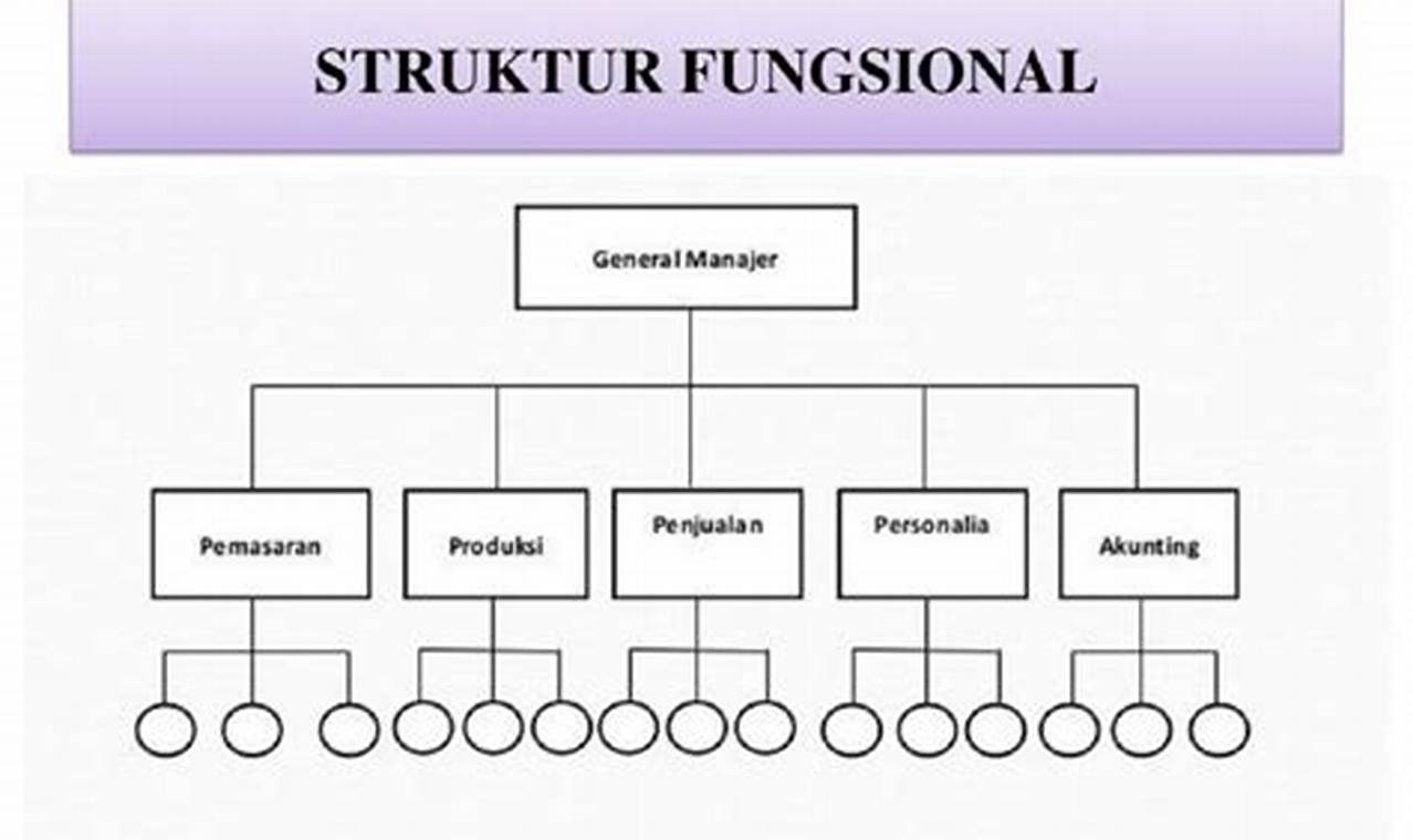 gambarkan struktur organisasi fungsional