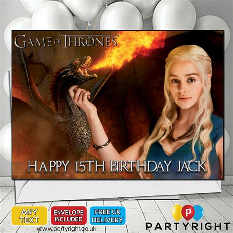 Games of thrones birthday card Game of thrones birthday, Birthday