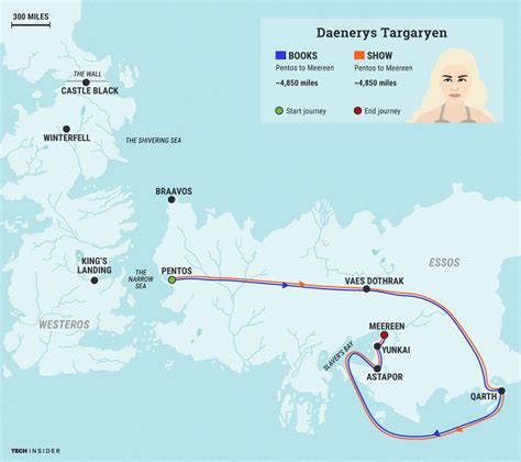 Game Of Thrones Daenerys Journey Map