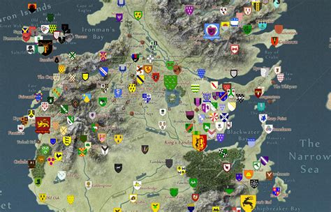 Game Of Thrones Map Detailed