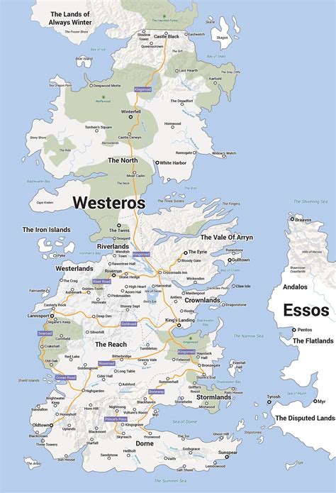 Game Of Thrones Map Google Maps