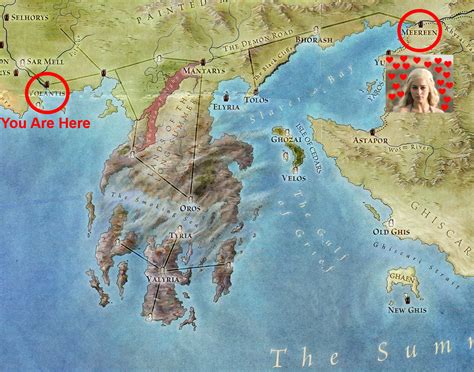 Game Of Thrones Map Meereen