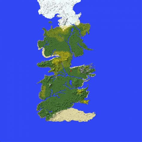 Game Of Thrones Map On Minecraft