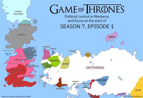 Game Of Thrones Map Season 7