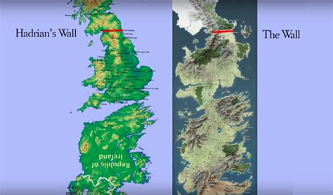 Game Of Thrones Map Vs England