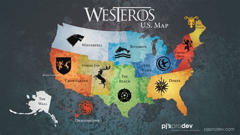 Game Of Thrones Us Map
