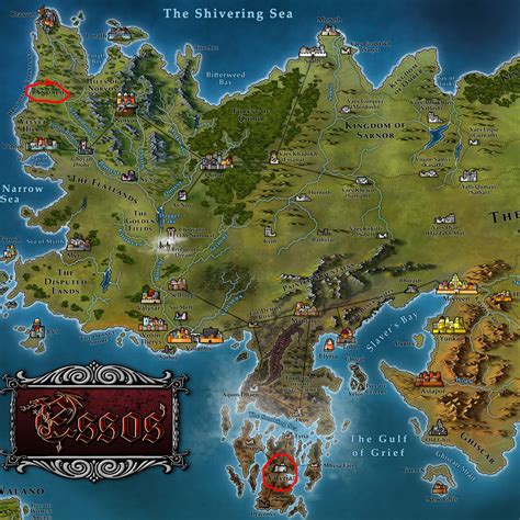 Game Of Thrones World Map Valyria