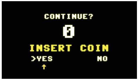 Game Over. Insert coin to continue Game Over Sticker