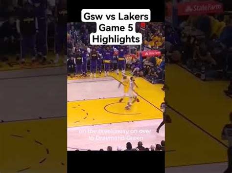 game 5 gsw vs lakers