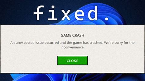 Game Crash While Playing