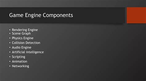 Game Engine Concepts