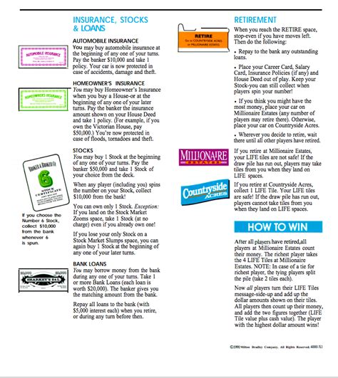 Game Of Life Board Game Rules