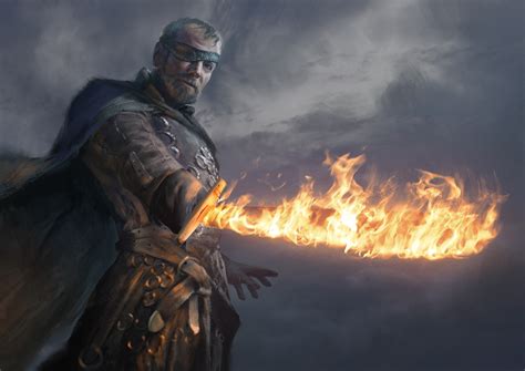 game of thrones fire sword guy