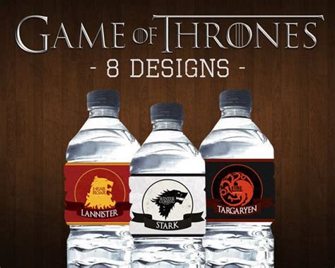 Game Of Thrones Printable Bottle Labels