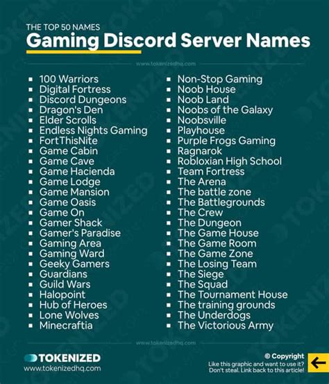 Game Server Names
