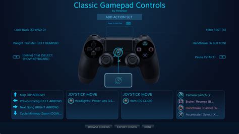 Gamepad Controller Configuration