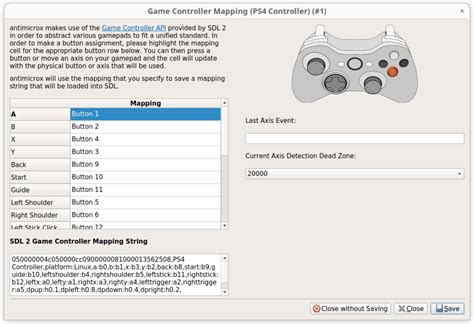 Gamepad Mapping Linux