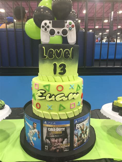 gamer boy birthday cake