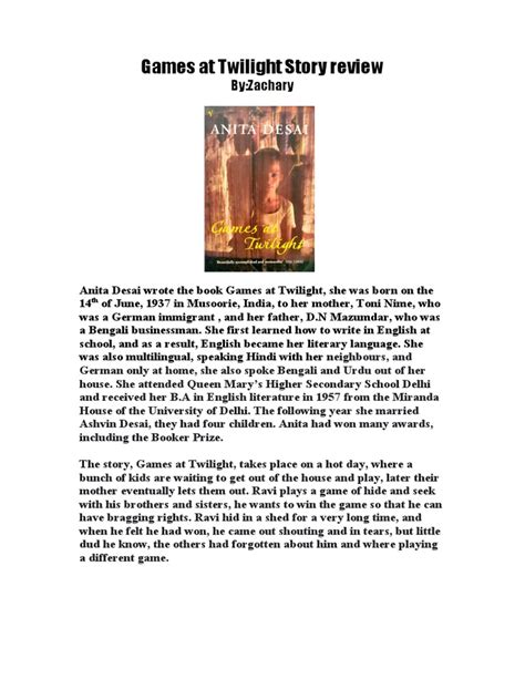 Famous Games At Twilight Pdf 2023