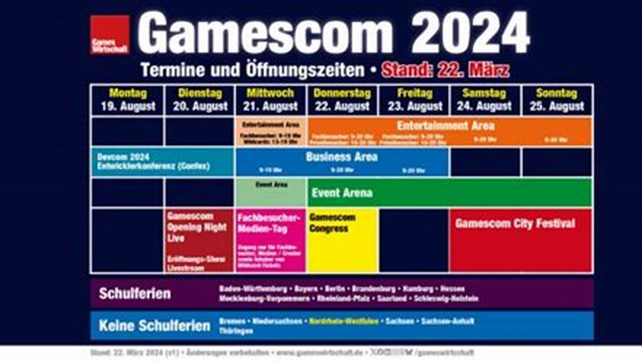 Gamescom 2024 Dates
