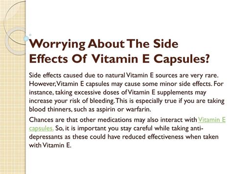 Gamma Vitamin E Side Effects