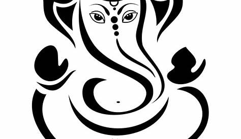 Ganesha Line Drawing, Ganesha Art, Ganesha Design Vector, Ganesha PNG