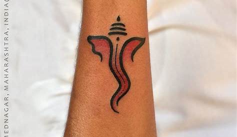 Amazing small simple Ganesha tattoo on wrist tattoo