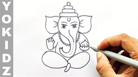 Simple Ganesha Drawing at GetDrawings Free download