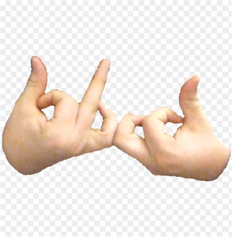 gang signs hand png