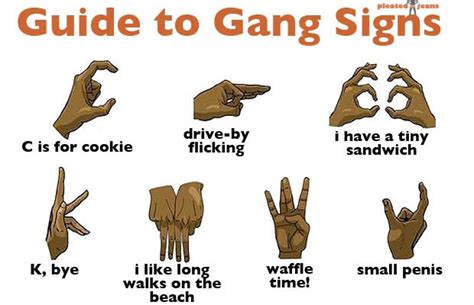 gang signs hand uk