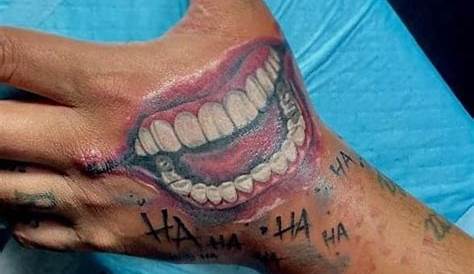 Gangster Joker Hand Tattoos