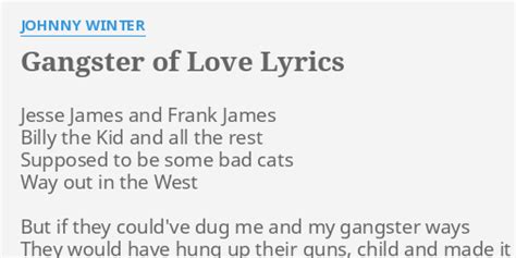 gangster of love lyrics