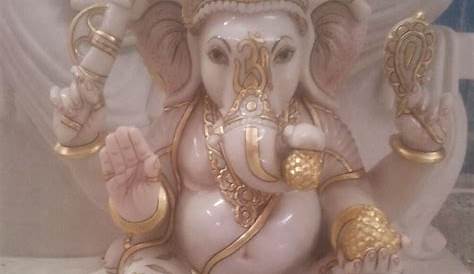 Cultured Marble Ganesha Statue 11 Inch Lord Ganesh Murty Etsy UK