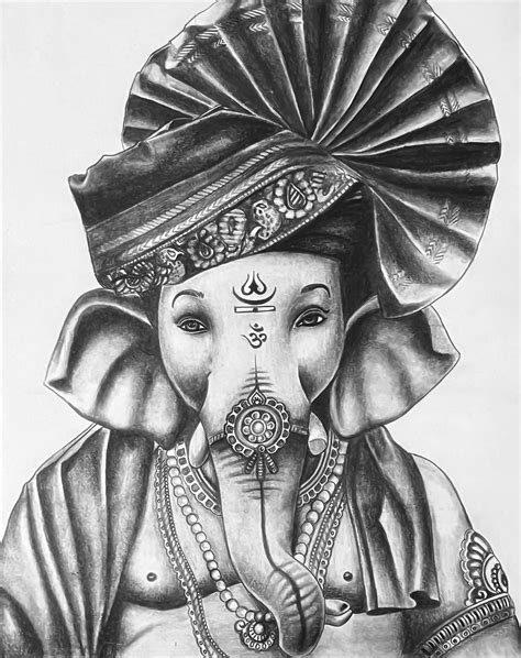 Ganpati Bappa Unique Drawing