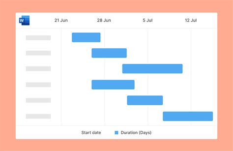 Gantt Chart Word