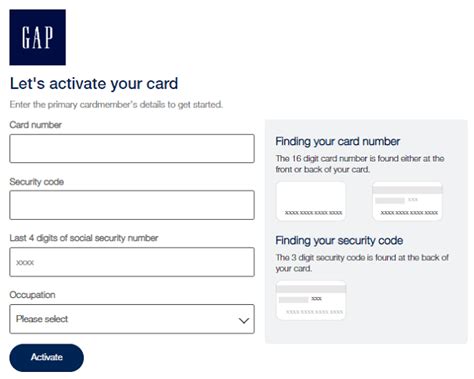 gap barclays credit card login account online