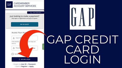 gap credit card login my account
